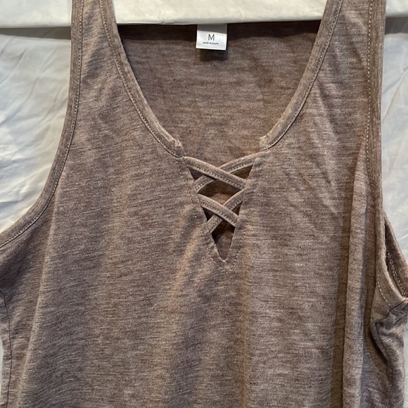 ALTERNATIVE APPAREL Tank Top, Size M, Taupe/brown - Picture 2 of 4